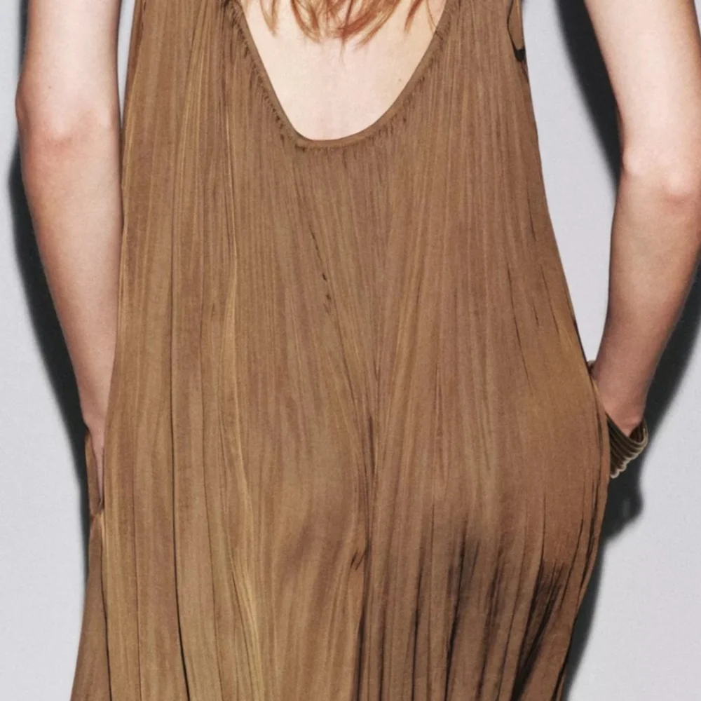 Brand New With Tags Zara ZW Collection Long Pleated Jumpsuit - Picture 5 of 10